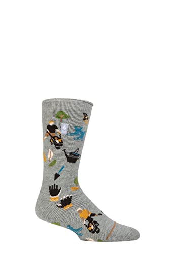 HEAT HOLDERS SOCKSHOP Herren 1.6 TOG Lite Hobby Thermal Socken Packung 1 Mid Grau Gartenarbeit 39-45 von HEAT HOLDERS