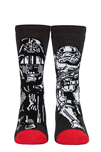 HEAT HOLDERS SOCKSHOP Herren 1.6 TOG Lite Star Wars Darth Vader und Stormtrooper Thermische Socken Packung 1 Schwarz 39-45 von HEAT HOLDERS