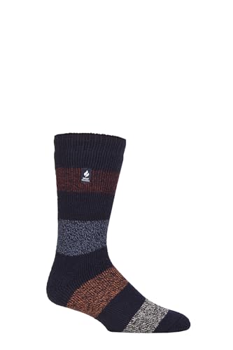 HEAT HOLDERS SOCKSHOP Herren 2.3 TOG Gemustert und schlicht Thermische Socken Packung 1 Barrow Marine/Burgund 39-45 HEAT HOLDERS SOCKSHOP Herren 2.3 TOG Gemustert und schlicht Thermische Socken Packung 1 Barrow Marine/Burgund 39-45 von HEAT HOLDERS