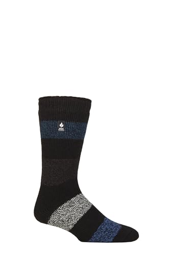 HEAT HOLDERS SOCKSHOP Herren 2.3 TOG Gemustert und schlicht Thermische Socken Packung 1 Barrow Schwarz/Blaugrün 39-45 HEAT HOLDERS SOCKSHOP Herren 2.3 TOG Gemustert und schlicht Thermische Socken Packung 1 Barrow Schwarz/Blaugrün 39-45 von HEAT HOLDERS