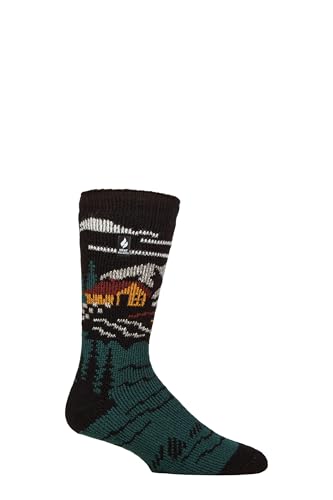 HEAT HOLDERS SOCKSHOP Herren 2.3 TOG Gemustert und schlicht Thermische Socken Packung 1 Kabine 39-45 von HEAT HOLDERS