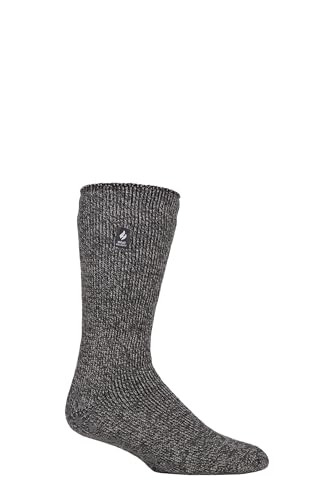 HEAT HOLDERS SOCKSHOP Herren 2.3 TOG Schlichte Pantoffelsocken 1 Paar Mittelgrauer Twist 39-45 von HEAT HOLDERS