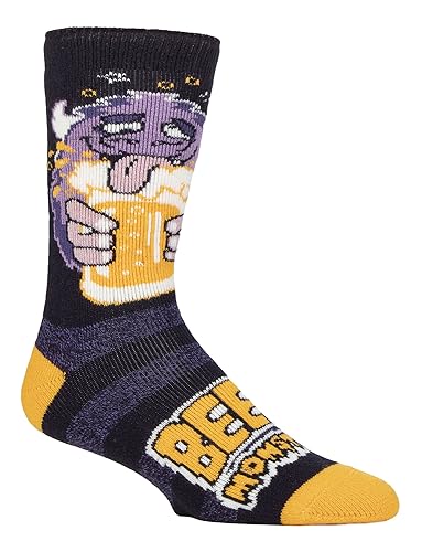HEAT HOLDERS SOCKSHOP Herren Socken - 1.6 TOG 'Lite' Warm Thermal 'Fun Feet' Neuheit Gemustert Socken Tolle Geschenkidee 1 Paarpackung Größe 39-45 Biermonster HEAT HOLDERS SOCKSHOP Herren Socken - 1.6 TOG 'Lite' Warm Thermal 'Fun Feet' Neuheit Gemustert Socken Tolle Geschenkidee 1 Paarpackung Größe 39-45 Biermonster von HEAT HOLDERS
