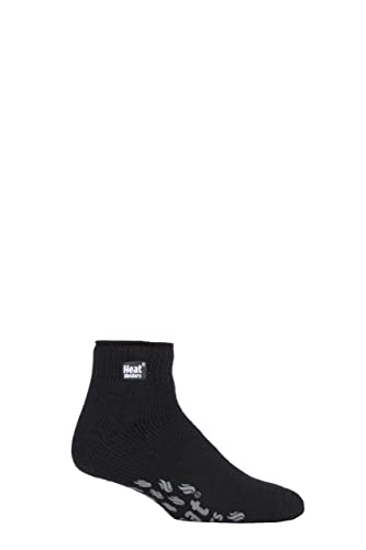 HEAT HOLDERS SOCKSHOP Herren Thermal Knöchel Slipper Socken Packung 1 Schwarz 39-45 von HEAT HOLDERS