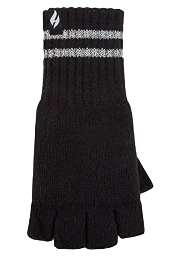 HEAT HOLDERS SOCKSHOP Workforce Herren 3.2 TOG Fingerlose Handschuhe 1 Paar Schwarz Einheitsgröße von HEAT HOLDERS