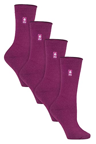 HEAT HOLDERS Ultra Lite - Damen 4 pairs Pack Thermosocken für Winter | Socken mit Innenfleece 37-42 von HEAT HOLDERS