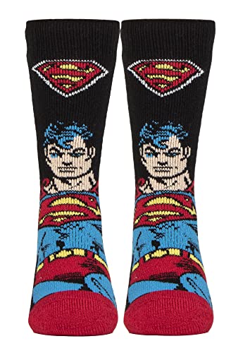 Herren Superman Socken | Heat Holder Lite | DC Atmungsaktiv Lustig Thermosocken (39-45, Übermensch) von HEAT HOLDERS