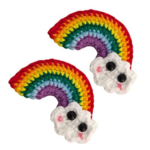 HEATSHAKING 1 Paar Bunte Regenbogen Haarspangen für Handgeknüpfte Haarclips Modisches Haaraccessoire für Mädchen und Ansprechend HEATSHAKING 1 Paar Bunte Regenbogen Haarspangen für Handgeknüpfte Haarclips Modisches Haaraccessoire für Mädchen und Ansprechend von HEATSHAKING
