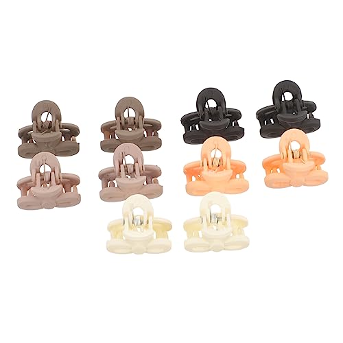 HEATSHAKING 10 Stück Kleine Haarklammern Rutschfeste Haarspangen aus Kunststoff für Dekorative Klauenclips für Kurzes und Dünnes Haar Haarschmuck für Mädchen für Täglichen Gebrauch von HEATSHAKING