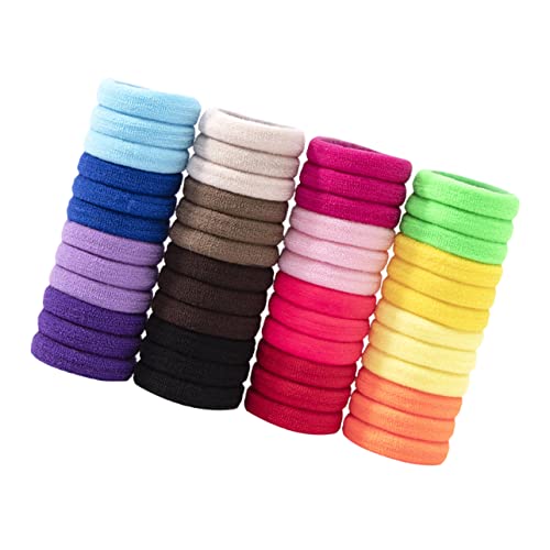 HEATSHAKING 100 Stück Teiliges Bunte Haarring Haargummi Haarseil Elastisch Langlebige Haaraccessoires für Mädchen und Frauen Modisch und Vielseitig Farben Zufällig Geliefert Zufällige Farbe von HEATSHAKING
