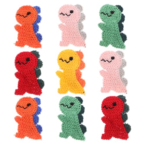 HEATSHAKING 10stücke Teiliges Dinosaurier-haarspangen Niedliche Haarklammern Für Teenager-mädchen Stylische Haaraccessoires Aus Wolle Und Metall Farbenfroh Und Praktisch Für Partys Und Anlässe von HEATSHAKING