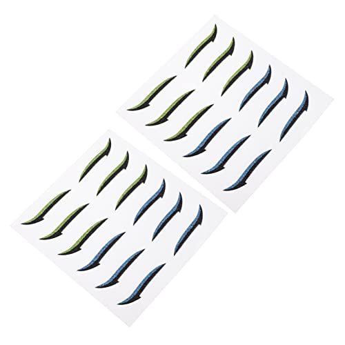 HEATSHAKING 12 Paare Unsichtbare Augenlidstreifen für Doppelseitige Eyeliner Sticker Wasserfestes Augen Make Up Tool für Augenformen und Ethnien von HEATSHAKING