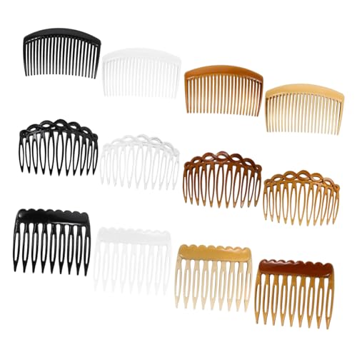 HEATSHAKING 12stücke Seitenkamm Aus Kunststoff Gewellt Haarkamm Dekorativ Für Frauen Styling Kämme Mädchen Französischer Brautkamm Twist-kamm-clips Für Dutt-kamm-frisuren von HEATSHAKING