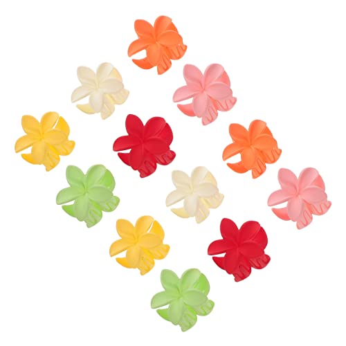 HEATSHAKING 12stücke Blumen-haarklammern Großen Hawaiianischen Blüten in Grasgrün Gelb Rot Orange Rosa Und Weiß Rutschfeste Haarschmuck Für Dickes Normales Und Dünnes Haar Elegante Friseuren f von HEATSHAKING