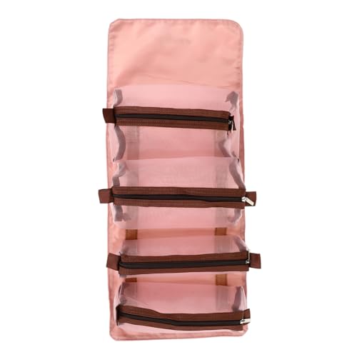 HEATSHAKING Roll-up-Kosmetiktasche Reisen Make-up-Aufbewahrungstasche Pouch Mit Reißverschluss Für Lippenstift Lidschatten Handschuhe Stifte von HEATSHAKING