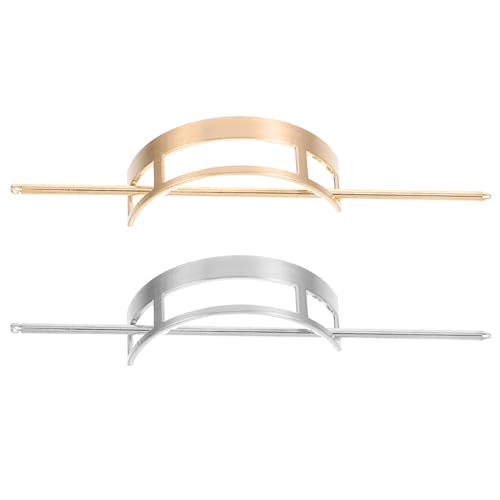 HEATSHAKING 2 Stück Metall Haarstäbe Langer Haarnadel Clip für Dutt Retro Haarnadel für Frauen Haarspange für Hochzeiten und Partys Vielseitiges Haaraccessoire von HEATSHAKING