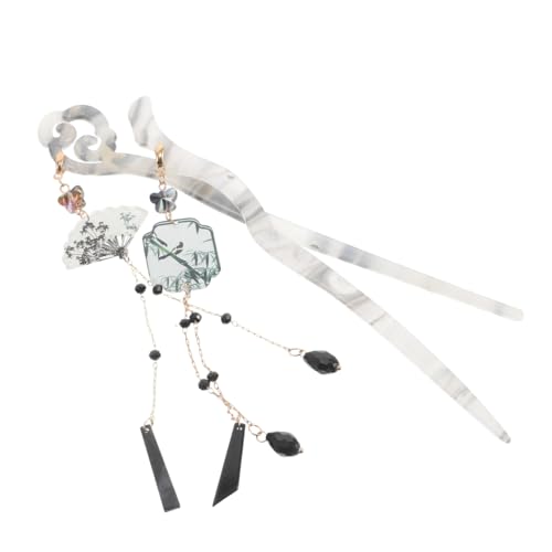 HEATSHAKING 2 Stück Vintage Chinesische Haarnadeln Leichte Komfortable Haarschmuck Stäbchen für Frauen Antiker Stil für Hanfu Festivals Haarklammern für Tägliches Tragen von HEATSHAKING