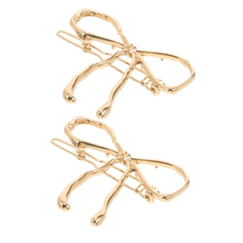 HEATSHAKING 2 Stück Vintage Haarklammern Bowknot Clips Retro Haarschmuck für Damen Mädchen Elegant Leicht und Vielseitig für Alltag und Festliche Frisuren von HEATSHAKING
