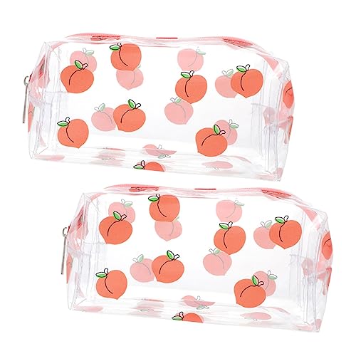 HEATSHAKING 2 Stück wasserdichte Kosmetiktasche Teilig Transparente Make Up Tasche Strapazierfähiger Kulturbeutel für Reise und Alltag Praktischer Toilettenartikel Organizer Tragbare von HEATSHAKING