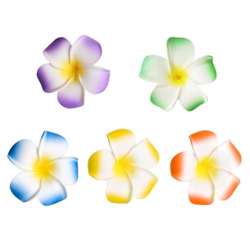 HEATSHAKING 20 Stück Hawaii Haarspangen Bunte Künstliche Blumen Haarklammern für Damen und Mädchen Party Strand Alltag Farbenfroh und Leicht zu Befestigen von HEATSHAKING