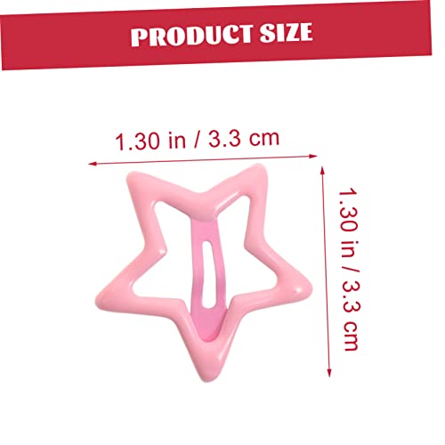 HEATSHAKING 20 Stück Teiliges Bunte Haarspangen für Mädchen Niedliche Haarklammern mit Süßem Stern Design Langlebige Kinderhaarnadeln Vielseitige Haarclips für Junge Mädchen und Junge Damen von HEATSHAKING