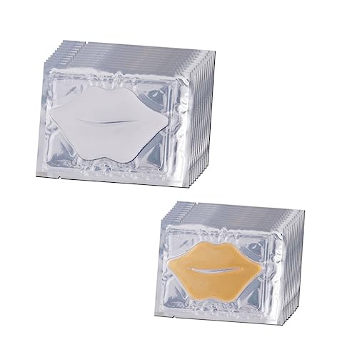 HEATSHAKING 20stücke Kollagen Lippenmaske Feuchtigkeitsspendende Lippenpads Für Frauen Und Mädchen Leicht Anzuwendende Lippenpflege von HEATSHAKING