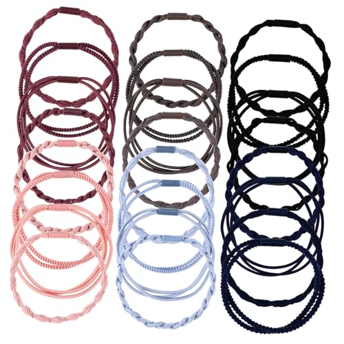 HEATSHAKING 24stücke Boho-haargummis Mit Armband Elastische Haargummis Ohne Beschädigung Kleine Haargummis Für Mädchen Dehnbare Als Haarbänder Für Frauen von HEATSHAKING