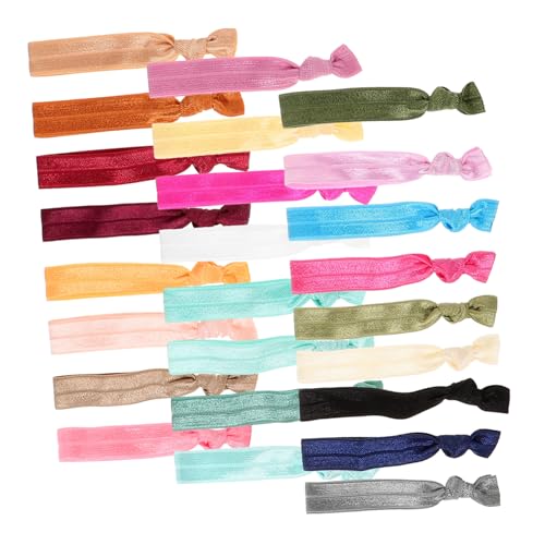 HEATSHAKING 25 Stück Teiliges Elastische Bunte Haargummis für Mädchen Mini Ponytail Halter aus Weichem Material Dehnbar und Schonend für Dünnes Haar für Alltag Party und Make up Anwendungen von HEATSHAKING