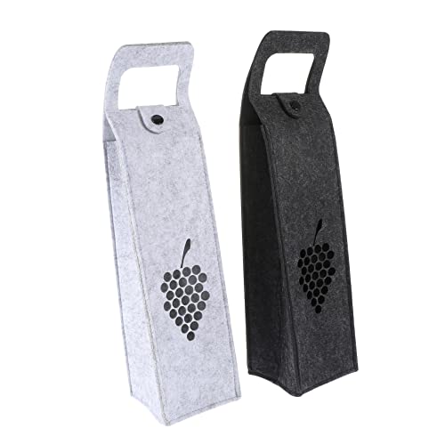 HEATSHAKING 2stücke Weinbeutel Tragbar Für Weinflaschen Whiskyflaschen Helle Dunkle Geschenktaschen Weinhalter Aufbewahrungsbeutel Für Einweihungsfeiern Geburtstage von HEATSHAKING