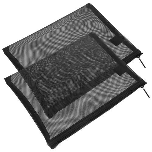 HEATSHAKING 2stücke Netztasche Für Make-up Reisetasche Für Toilettenartikel Tragbare Make-up-Tasche Mit Reißverschluss Kosmetiktasche Aus Nylon Kleine Make-up-Tasche Für Frauen von HEATSHAKING