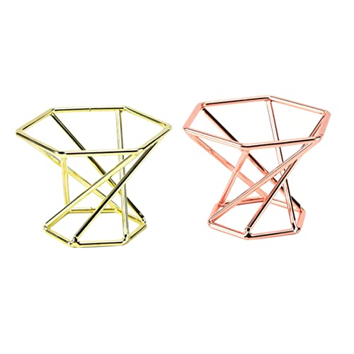 HEATSHAKING 2stücke Stylischer Puder Puff Halter Aus Set Aufbewahrung Für Make-up Schwämme Und Puderquasten Für Und Mädchen Goldfarbenes Design von HEATSHAKING