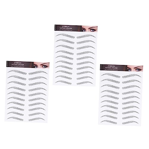 HEATSHAKING 3 Blätter Wasserdichte Augenbrauen Aufkleber Imitation Augenbrauen Transfer Tattoos für Natürlich Aussehende Brauen von HEATSHAKING