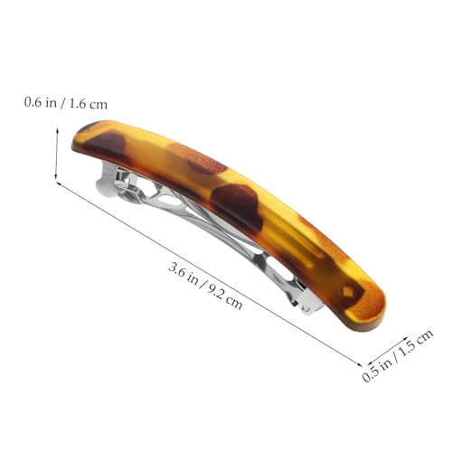 HEATSHAKING 3 Stück Moderne Haarklammern Snap Clips für Dünnes Haar mit Sicherem Griff Metall haarspangen in Leopard Glänzend Kaffee und Schwarz Stylische Haar accessoires für Damen und von HEATSHAKING