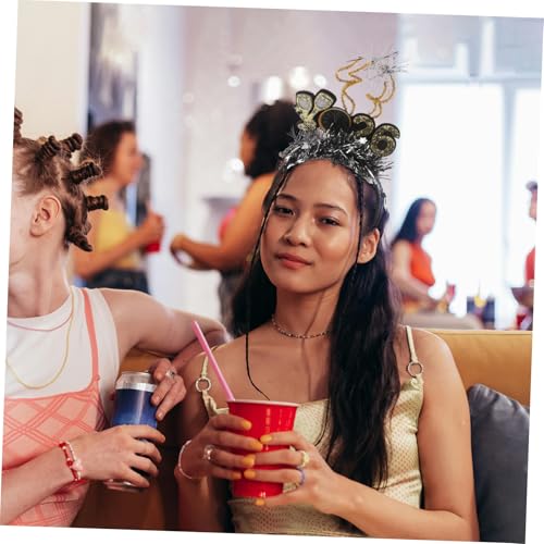 HEATSHAKING 3stücke Frohes Neues Jahr Stirnband Glitzerndes Silvester-haarband Mit Sternen Festliches Kopfstück Für Frauen Und Mädchen Party-zubehör Für Silvesterdekorationen von HEATSHAKING