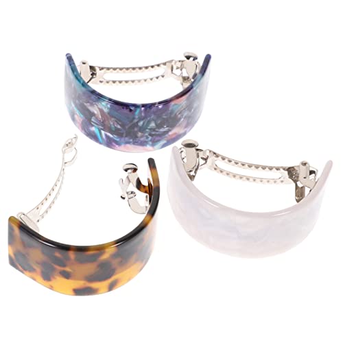 HEATSHAKING 3 Stück Teiliges Haarspangen im Sternenmuster Haarklammern für Damen Halbkreisförmige Friseur Accessoires Schildpatt Sternenblau von HEATSHAKING