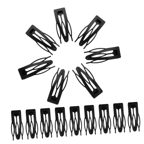 HEATSHAKING 30 Stück Teiliges Metall haarklammern für Mädchen und Frauen Einfache Snap haarspangen Vielseitige Haarschmuck accessoires für Alltag Geburtstag und Cosplay Schwarze Haarclips zum von HEATSHAKING