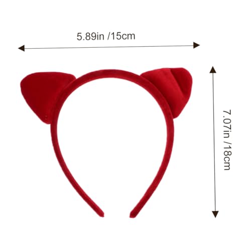 HEATSHAKING 4 Stück Teiliges Katzenohren Haarband mit Leopardenmuster Elastischer Haarreif für Erwachsene Party und Karneval Haaraccessoire Geeignet für Halloween und Kostümpartys von HEATSHAKING