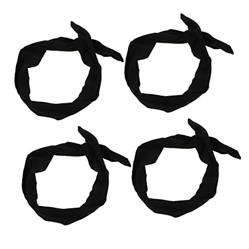 HEATSHAKING 4stücke Geknotete Stirnbänder Aus Haarschal-material Verstellbare Draht-stirnbänder Turban-stirnband Make-up Und Alltag von HEATSHAKING