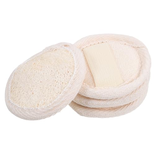 HEATSHAKING 4stücke Loofah Pads Exfolierende Gesichtsreinigungspads Für Sanfte Hautpflege Und Make-up Entfernen Für Frauen Und Mädchen Praktische Anwendung Und Hohe von HEATSHAKING