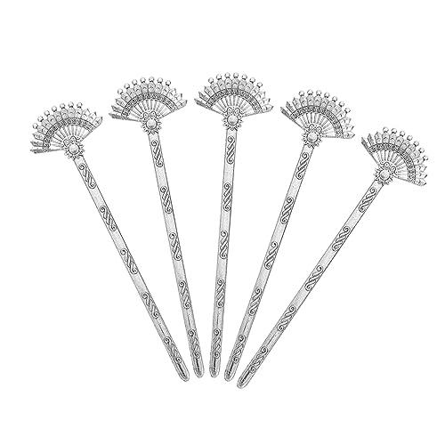 HEATSHAKING 5stücke Vintage Haarnadel Aus Legierung Retro Fächer Haarstab Antike Haarnadel Haar Gabel Für Frauen Und Mädchen von HEATSHAKING