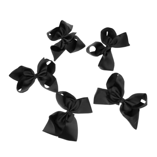 HEATSHAKING 5 Stück Teiliges Haarspangen mit Niedlichen Schleifen Farbenfrohe Haarklammern für Mädchen Rutschfeste Bowknot Barrettes für Alltag und Besondere Anlässe von HEATSHAKING