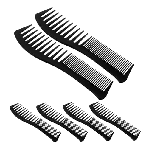 HEATSHAKING 6 Stück Teiliges Styling kämme mit Breiten und Feinen Zähnen Hitzebeständig für Föhn Hitzestyling Ergonomischer Fischgriff Vielseitig für Damen und Herren zum Entwirren und Formen von HEATSHAKING