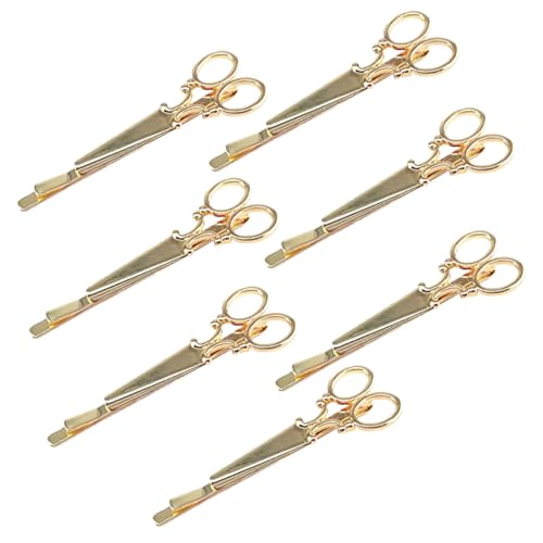 HEATSHAKING 7 Stück Teiliges Haarschmuck Damen Haarklammern Vintage Scheren Design Haarspangen für Alltag Hochzeiten und Partys Stilvolle Haaraccessoires Gold von HEATSHAKING