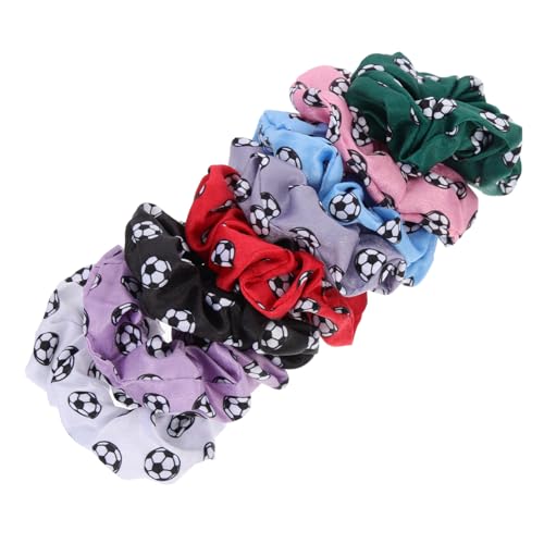 HEATSHAKING 8 Stück Teiliges Mädchen Haargummis aus Elastischem Stoff mit Niedlichem Print Weiche Schonende Haarbänder für Ponytail Zöpfe und Alltag Farbenfrohe Haarschmuck accessoires von HEATSHAKING