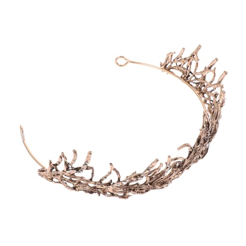 HEATSHAKING Barock Brautkrone Retro Stil Eleganter Legierungs Strass Haarschmuck Damen Tiara für Hochzeit und Besondere Anlässe von HEATSHAKING