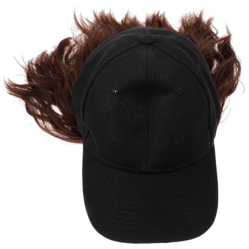 HEATSHAKING Baseball Cap mit Gewellter Synthetischer Perücke Damen Leichte Baseballmütze mit Lockiger Haarverlängerung Hitzebeständige Fasern Bequem für Cosplay und Alltag HEATSHAKING Baseball Cap mit Gewellter Synthetischer Perücke Damen Leichte Baseballmütze mit Lockiger Haarverlängerung Hitzebeständige Fasern Bequem für Cosplay und Alltag von HEATSHAKING