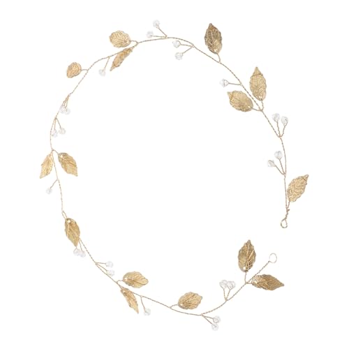 HEATSHAKING Braut Haarschmuck Headwear aus Legiertem mit Blattdesign Handgefertigtes Stirnband für Hochzeit Verstellbar und Passend für Damen Stilvoller Kopfschmuck für Festliche Anlässe von HEATSHAKING