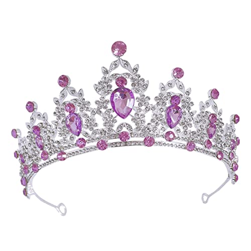 HEATSHAKING Braut Tiara Silber mit Barockdesign Damen Hochzeits Haarschmuck Langlebiges Filigranes Brautkrönchen für Hochzeit Party und Festliche Anlässe von HEATSHAKING