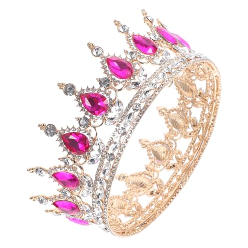 HEATSHAKING Brautkrone mit Funkelnden Strasssteinen Barock Design Dekoratives Stirnband für Mädchen Haarschmuck Accessoire für Hochzeit Bankett und Festliche Anlässe von HEATSHAKING