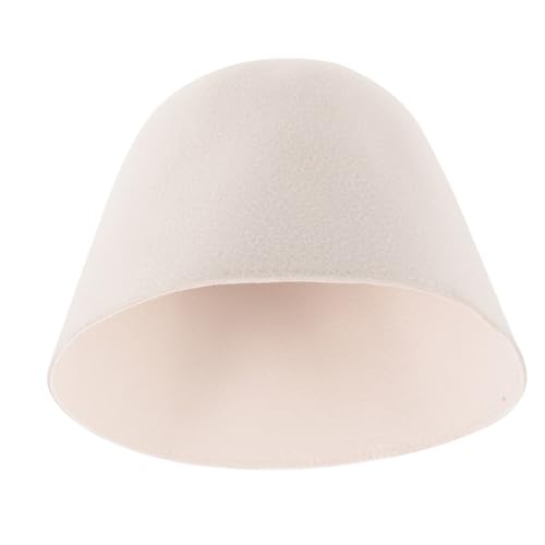 HEATSHAKING Duschhaube Bademütze Mit Kapuze Badehut Rosa Wolle Klein Unisex Undurchlässig Abdeckung Filzhut Dusche Saunahut Sauna-haarschutzhut Badezimmer-duschhut Für Frauen Gefühlt von HEATSHAKING